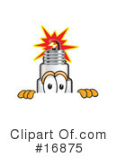 Spark Plug Character Clipart #16875 by Mascot Junction