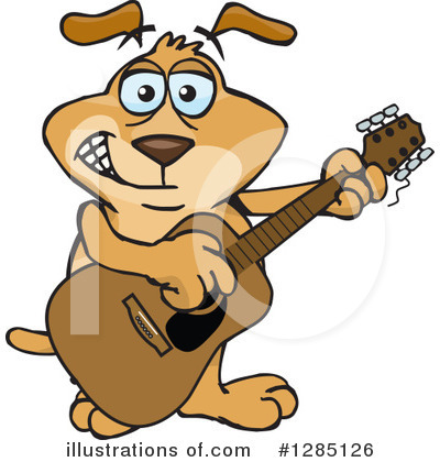 Royalty-Free (RF) Sparkey Dog Clipart Illustration by Dennis Holmes Designs - Stock Sample #1285126