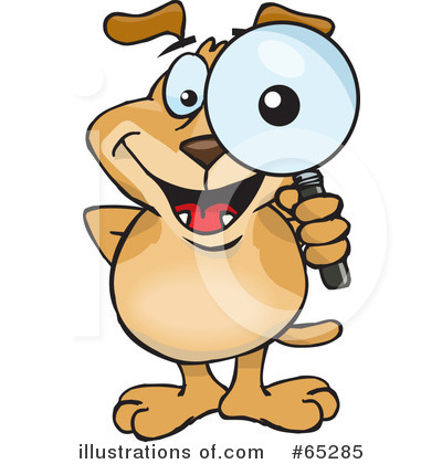 Royalty-Free (RF) Sparkey Dog Clipart Illustration by Dennis Holmes Designs - Stock Sample #65285