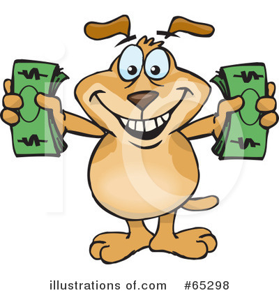 Royalty-Free (RF) Sparkey Dog Clipart Illustration by Dennis Holmes Designs - Stock Sample #65298