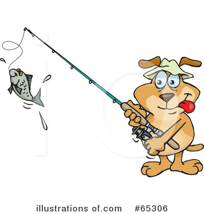 Royalty-Free (RF) Sparkey Dog Clipart Illustration by Dennis Holmes Designs - Stock Sample #65306