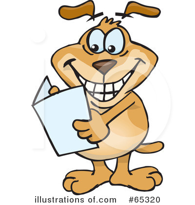 Royalty-Free (RF) Sparkey Dog Clipart Illustration by Dennis Holmes Designs - Stock Sample #65320