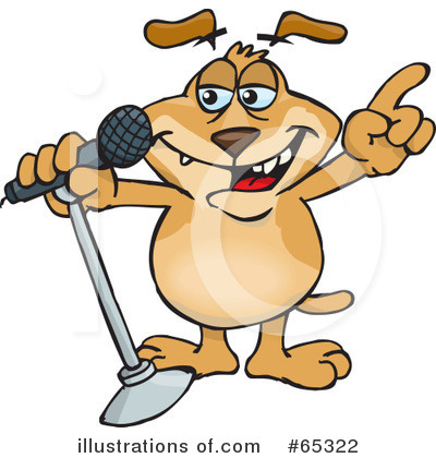 Royalty-Free (RF) Sparkey Dog Clipart Illustration by Dennis Holmes Designs - Stock Sample #65322