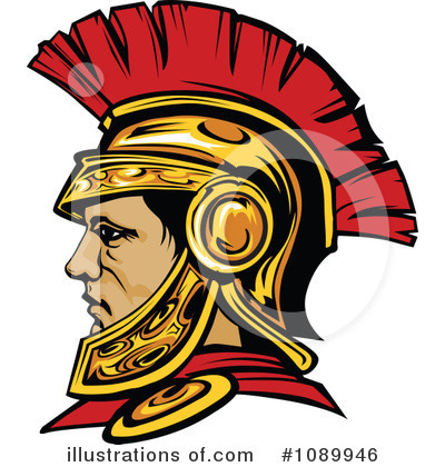 Royalty-Free (RF) Spartan Clipart Illustration by Chromaco - Stock Sample #1089946