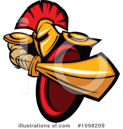 Royalty-Free (RF) Spartan Clipart Illustration by Chromaco - Stock Sample #1098209