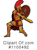 Spartan Clipart #1100492 by Chromaco