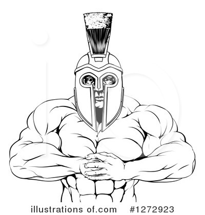 Royalty-Free (RF) Spartan Clipart Illustration by AtStockIllustration - Stock Sample #1272923