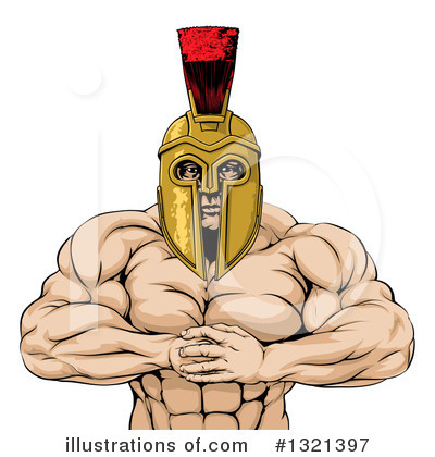Royalty-Free (RF) Spartan Clipart Illustration by AtStockIllustration - Stock Sample #1321397