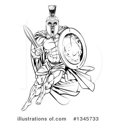 Trojans Clipart #1345733 by AtStockIllustration