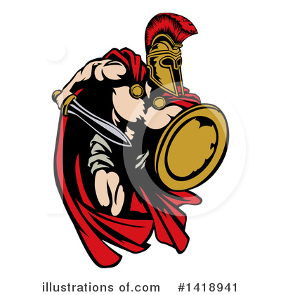 Gladiator Clipart #1418941 by AtStockIllustration