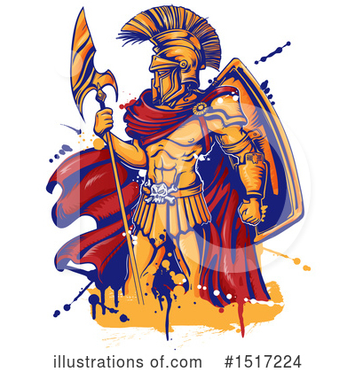 Royalty-Free (RF) Spartan Clipart Illustration by Domenico Condello - Stock Sample #1517224