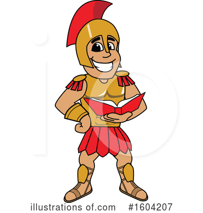 Royalty-Free (RF) Spartan Clipart Illustration by Mascot Junction - Stock Sample #1604207