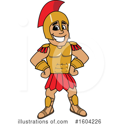 Royalty-Free (RF) Spartan Clipart Illustration by Mascot Junction - Stock Sample #1604226