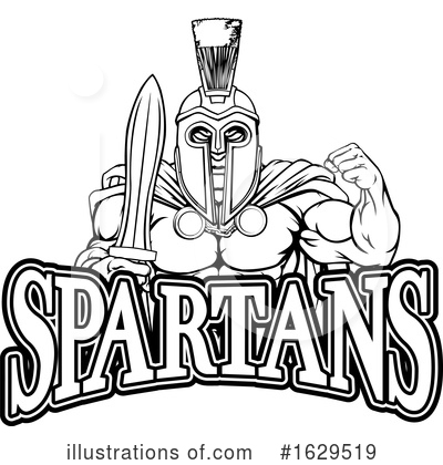 Royalty-Free (RF) Spartan Clipart Illustration by AtStockIllustration - Stock Sample #1629519