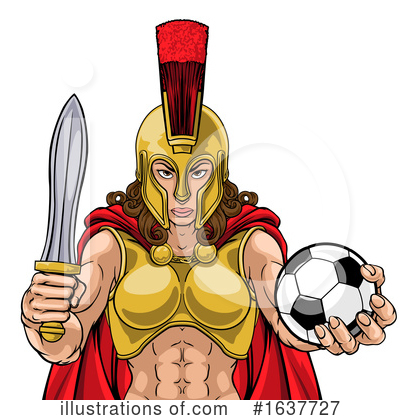 Royalty-Free (RF) Spartan Clipart Illustration by AtStockIllustration - Stock Sample #1637727