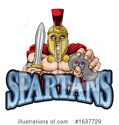 Royalty-Free (RF) Spartan Clipart Illustration by AtStockIllustration - Stock Sample #1637729