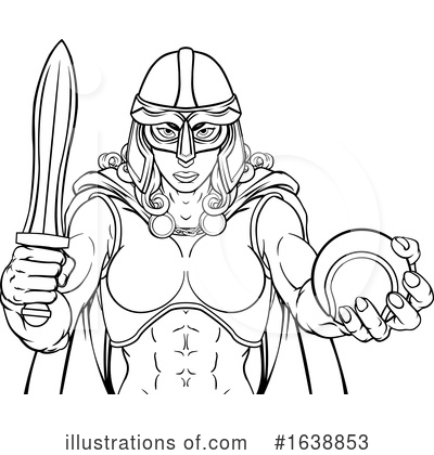 Royalty-Free (RF) Spartan Clipart Illustration by AtStockIllustration - Stock Sample #1638853