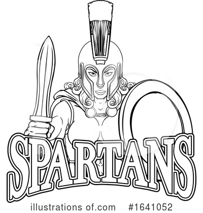 Royalty-Free (RF) Spartan Clipart Illustration by AtStockIllustration - Stock Sample #1641052
