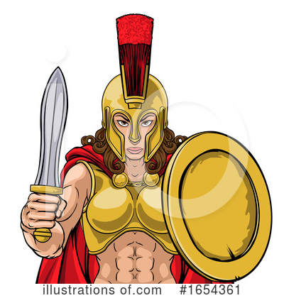 Royalty-Free (RF) Spartan Clipart Illustration by AtStockIllustration - Stock Sample #1654361