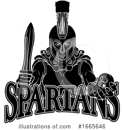Royalty-Free (RF) Spartan Clipart Illustration by AtStockIllustration - Stock Sample #1665646