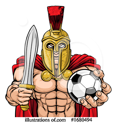 Royalty-Free (RF) Spartan Clipart Illustration by AtStockIllustration - Stock Sample #1680494