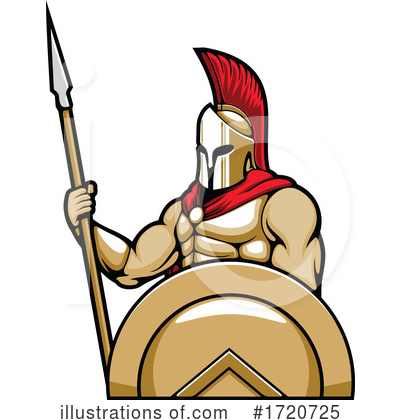 Royalty-Free (RF) Spartan Clipart Illustration by Vector Tradition SM - Stock Sample #1720725