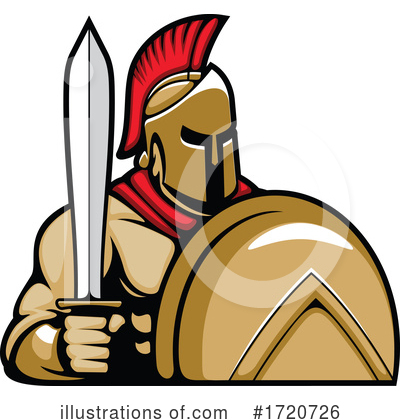 Royalty-Free (RF) Spartan Clipart Illustration by Vector Tradition SM - Stock Sample #1720726