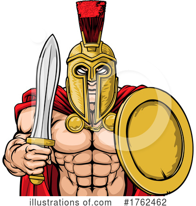 Royalty-Free (RF) Spartan Clipart Illustration by AtStockIllustration - Stock Sample #1762462