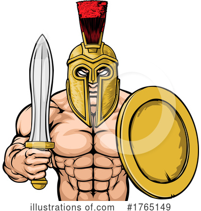 Spartans Clipart #1765149 by AtStockIllustration