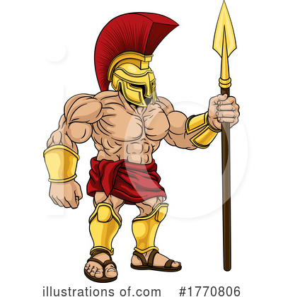 Spartans Clipart #1770806 by AtStockIllustration
