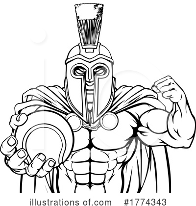Royalty-Free (RF) Spartan Clipart Illustration by AtStockIllustration - Stock Sample #1774343