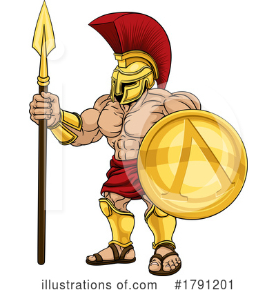 Royalty-Free (RF) Spartan Clipart Illustration by AtStockIllustration - Stock Sample #1791201