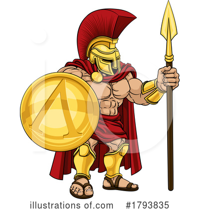 Royalty-Free (RF) Spartan Clipart Illustration by AtStockIllustration - Stock Sample #1793835