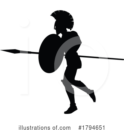 Royalty-Free (RF) Spartan Clipart Illustration by AtStockIllustration - Stock Sample #1794651