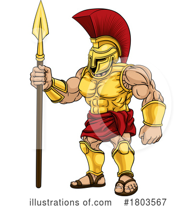 Royalty-Free (RF) Spartan Clipart Illustration by AtStockIllustration - Stock Sample #1803567