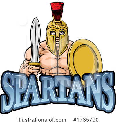 Royalty-Free (RF) Spartans Clipart Illustration by AtStockIllustration - Stock Sample #1735790