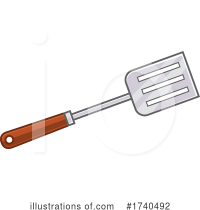 Royalty-Free (RF) Spatula Clipart Illustration by Hit Toon - Stock Sample #1740492