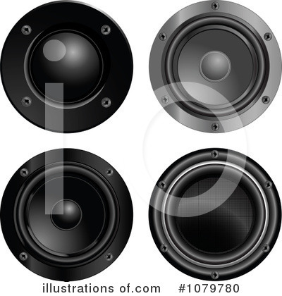 Royalty-Free (RF) Speakers Clipart Illustration by Pushkin - Stock Sample #1079780