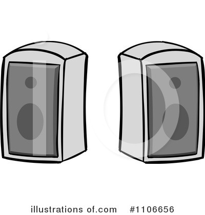 Royalty-Free (RF) Speakers Clipart Illustration by Cartoon Solutions - Stock Sample #1106656