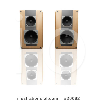 Royalty-Free (RF) Speakers Clipart Illustration by KJ Pargeter - Stock Sample #26082