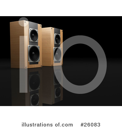 Royalty-Free (RF) Speakers Clipart Illustration by KJ Pargeter - Stock Sample #26083