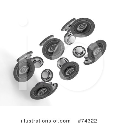 Royalty-Free (RF) Speakers Clipart Illustration by KJ Pargeter - Stock Sample #74322