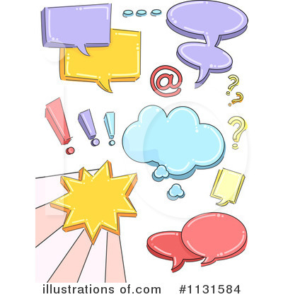 Thought Balloons Clipart #1131584 by BNP Design Studio