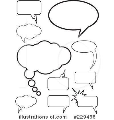 Royalty-Free (RF) Speech Balloon Clipart Illustration by BestVector - Stock Sample #229466