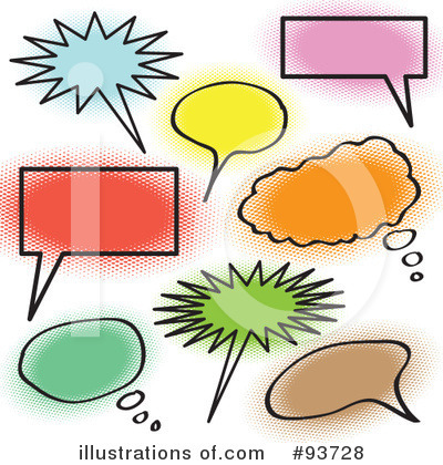 Royalty-Free (RF) Speech Balloon Clipart Illustration by Arena Creative - Stock Sample #93728