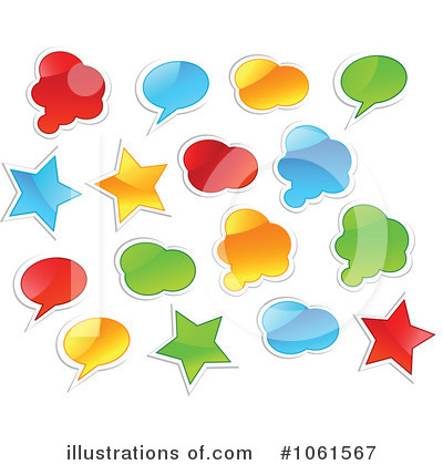 Royalty-Free (RF) Speech Balloons Clipart Illustration by Vector Tradition SM - Stock Sample #1061567