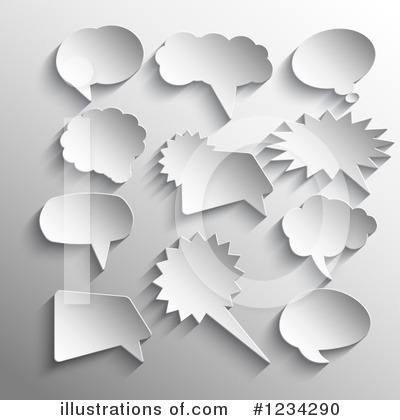 Word Balloon Clipart #1234290 by KJ Pargeter