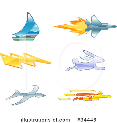 Royalty-Free (RF) Speed Clipart Illustration by AtStockIllustration - Stock Sample #34446