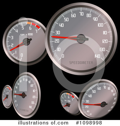 Royalty-Free (RF) Speedometer Clipart Illustration by dero - Stock Sample #1098998