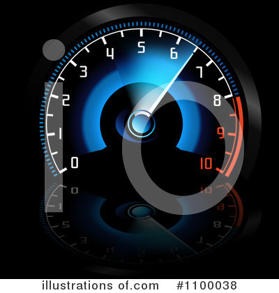 Royalty-Free (RF) Speedometer Clipart Illustration by dero - Stock Sample #1100038